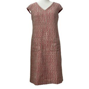 Talbots Petites Tweed V-Neck Sheath Dress (2P)